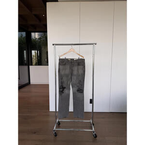 Kapital Men's Distressed Gray Denim Jeans